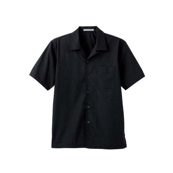 ボンマックス ブロードオープンカラー半袖シャツ ブラック 3S FB4529U-16-3S（直送品）