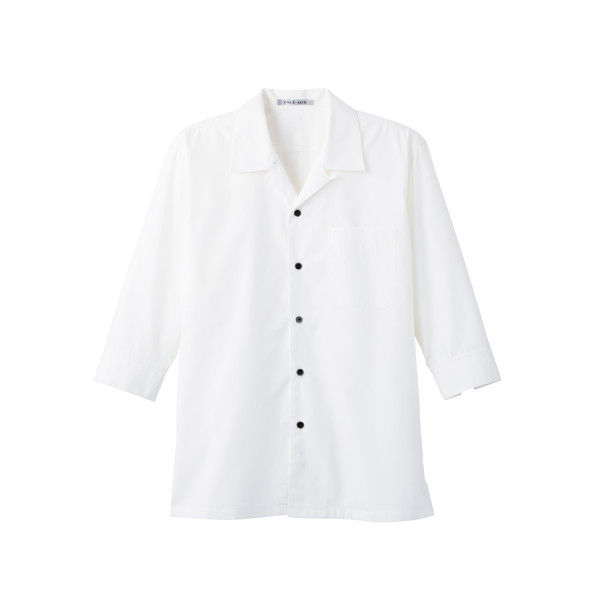 ボンマックス ブロードオープンカラー七分袖シャツ ホワイト 3L FB4530U-15-3L（直送品）