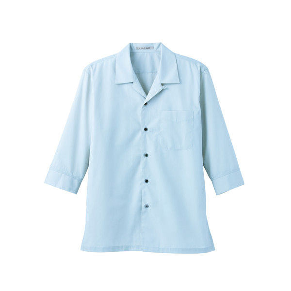 ボンマックス ブロードオープンカラー七分袖シャツ ブルー 3L FB4530U-7-3L（直送品）