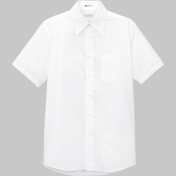 ボンマックス メンズレギュラーカラー半袖シャツ ホワイト 4L FB5004M-15-4L（直送品）