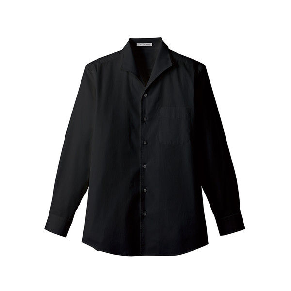 ボンマックス メンズイタリアンカラー長袖シャツ ブラック 3L FB5033M-16-3L（直送品）
