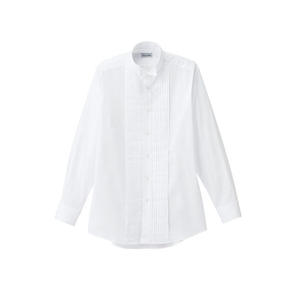 ボンマックス メンズピンタックウイングシャツ ホワイト L FB5045M-15-L（直送品）
