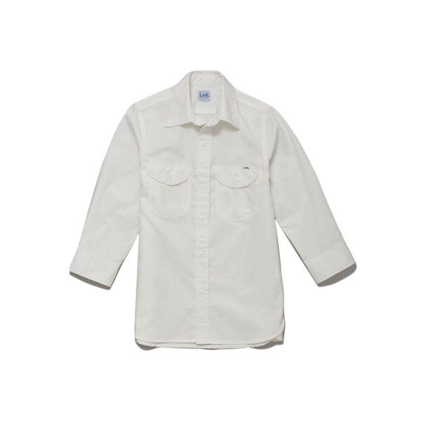 ボンマックス Leeレディスシャンブレー七分袖シャツ ホワイト M LCS43004-15-M（直送品）