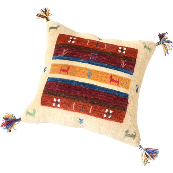 萩原 ギャッベ クッションカバー LORRI BUFFD L5 約45×45cm 1枚