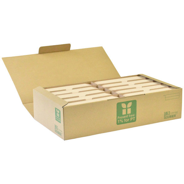 寿堂 サイド貼長3 色上質厚口 レモン A 02263 1ケース（3000枚：1000枚×3）（直送品）