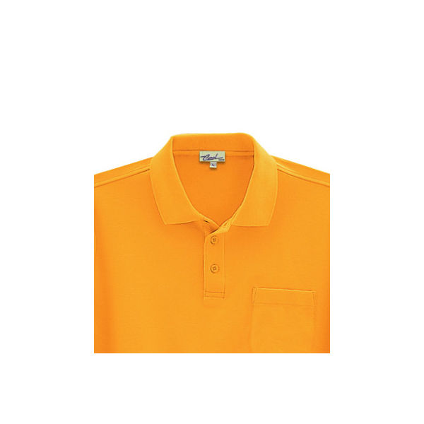 ビッグボーン商事 CAROL 205 長袖ポロシャツ オレンジイエロー 4L（取寄品）