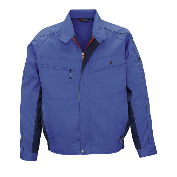 ビッグボーン商事 ECO WORLD 3656 長袖ジャケット ブルーXブルーグレー 4L（取寄品）