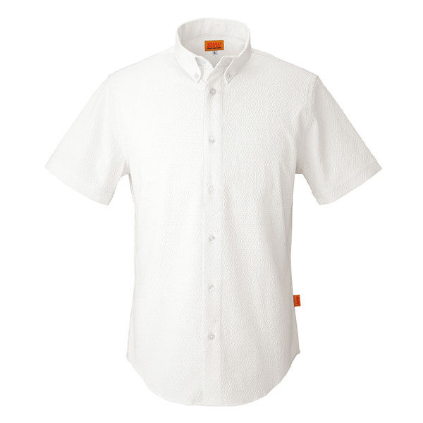 ビッグボーン商事 SMART WORK WEAR SW558 メンズ/レディースサッカーシャツ ホワイト M（取寄品）