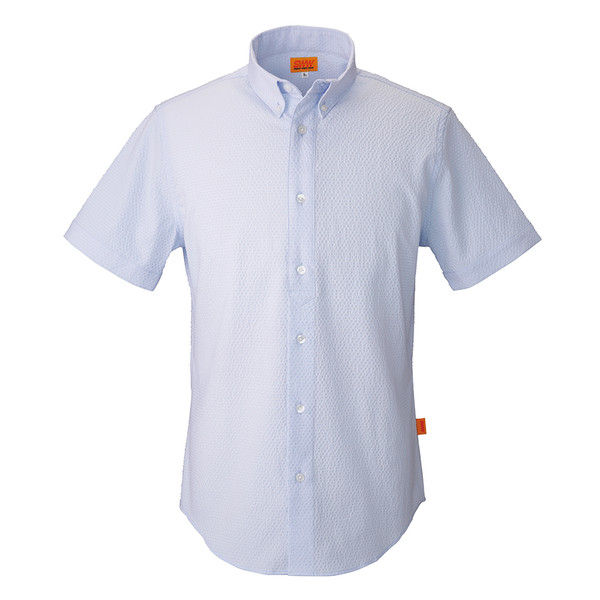 ビッグボーン商事 SMART WORK WEAR SW558 メンズ/レディースサッカーシャツ サックス 4L（取寄品）