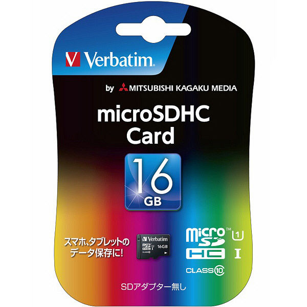 三菱ケミカルメディア Ｍｉｃｒｏ ＳＤＨＣ Ｃａｒｄ １６ＧＢ Ｃｌａｓｓ１０ MHCN16GJVZ2 1個（直送品） - アスクル