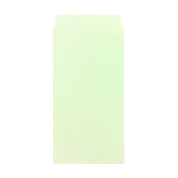 ムトウユニパック カラー封筒 長3 ウグイス 枠なし 70g/m2 1箱（1000枚）（直送品）