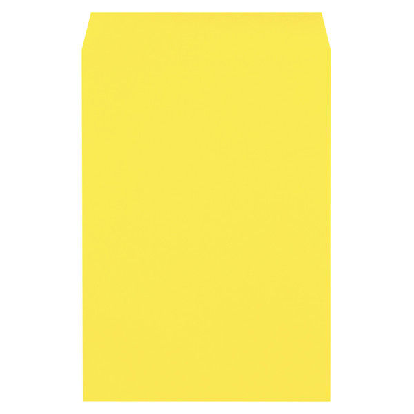 ムトウユニパック カラー封筒 角2 イエロー 85g/m2 1箱（500枚）（直送品）