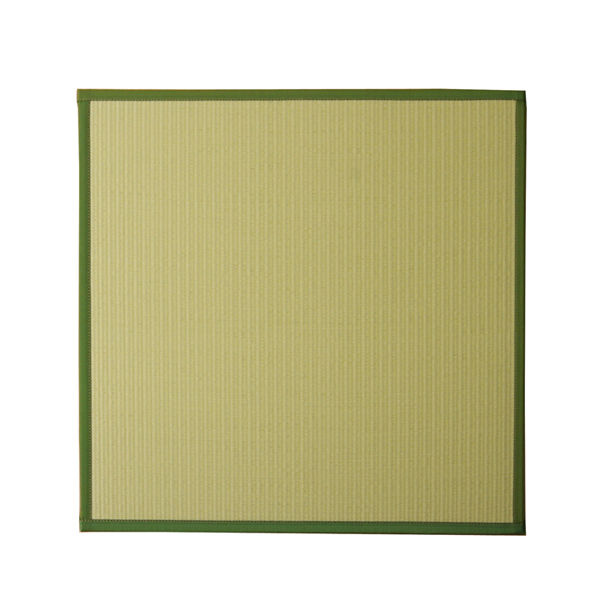 イケヒコ 水拭きできる ポリプロピレン 置き畳 ユニット畳 『スカッシュ』 グリーン 軽量タイプ 約820×820mm 1セット（9枚入り）（直送品）