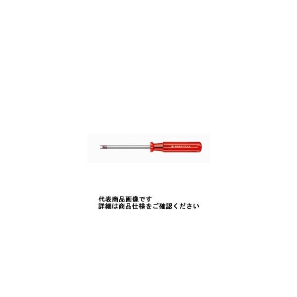 ピービ―スイスツールズ クラシックハンドル 丸ナットドライバー 刃先厚1mm 全長170mm 196.4ー80 196.4-80 1本(1個)（直送品）