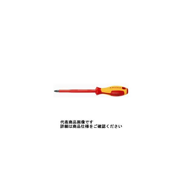 KNIPEX 9825ー03 ポジドライブ絶縁ドライバー 1000V 9825-03 1本（直送品）