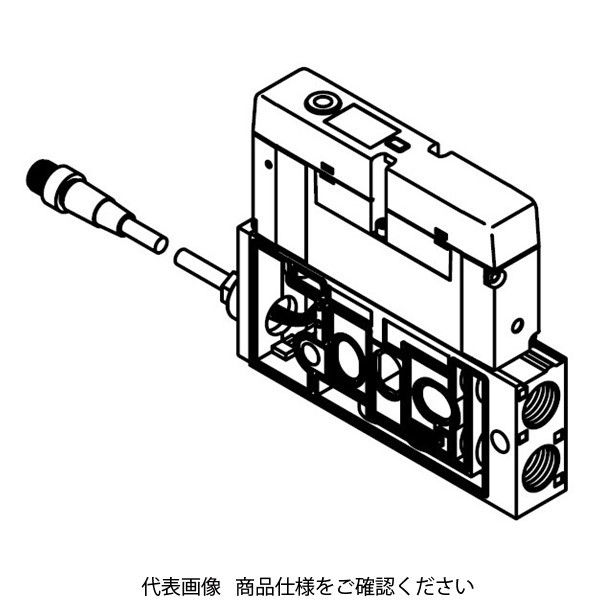 CKD 電磁弁付バルブブロック NW4GB420ーC8ーMー3 NW4GB420-C8-M-3 1個（直送品）