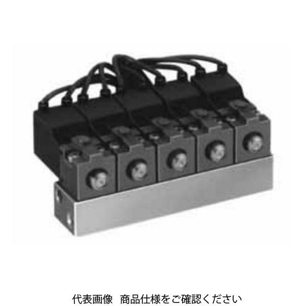 CKD 個別配線マニホールド パイロット式 2・3・5 ポート弁 マイクロ B6P5132-M0L-06-L-AC100V 1個（直送品） 29,823円