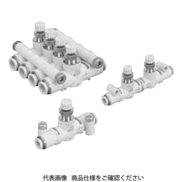 CKD スピードコントローラ ラインタイプ ワンタッチ継手付 SCL2 S SCL2-04-H44-P4 1個（直送品）