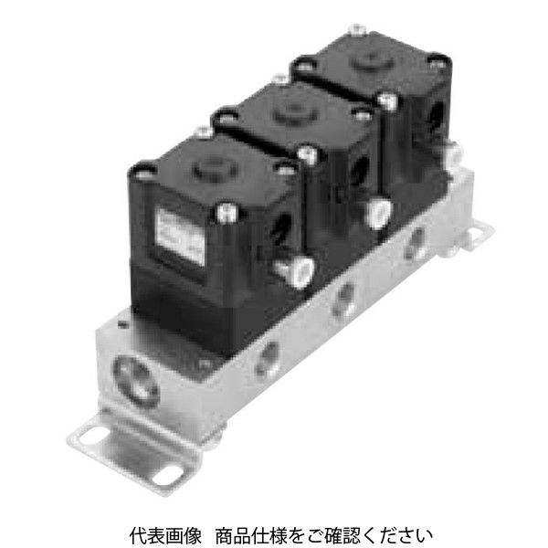 CKD エアオペレイト式2ポート弁 マニホールド (小形シリンダバルブ) GNAB2-1-0-B 1台（直送品）