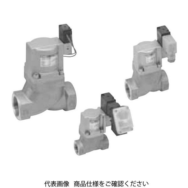CKD エアオペレイト式2ポート弁 電磁弁搭載形 (シリンダバルブ) SV SVB1W-25A-03T-AC100V 1台(直送品)