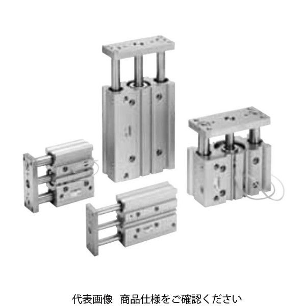 CKD ガイド付シリンダ 複動・ゴムエアクッション付 STGーMー50Cー STG-M-50C-125 1個(直送品)