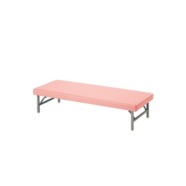 アズワン 診察台(折りたたみ脚) ピーチ 650×1800×400 H400 1台 7-3445-03（直送品）