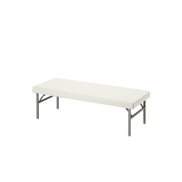 アズワン 診察台(折りたたみ脚) ミルク 650×1800×550 H550 1台 7-3446-02（直送品）