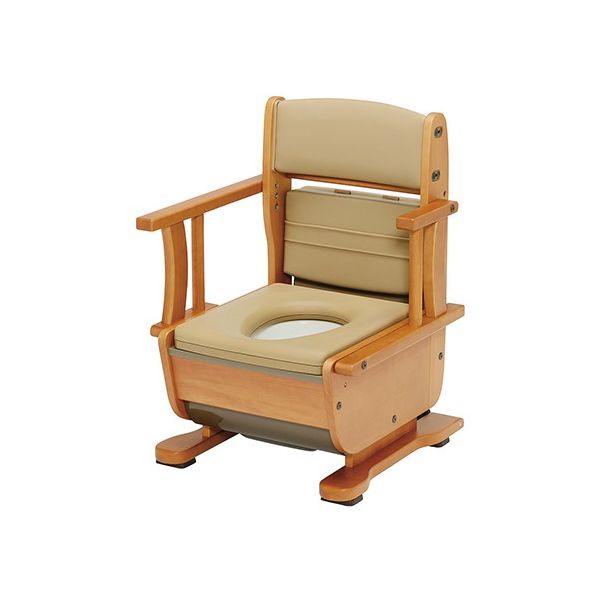 ウチヱ さわやかチェア泉II(ソフト便座・肘掛け自在タイプ) 8252 1個 61-4483-68（直送品）