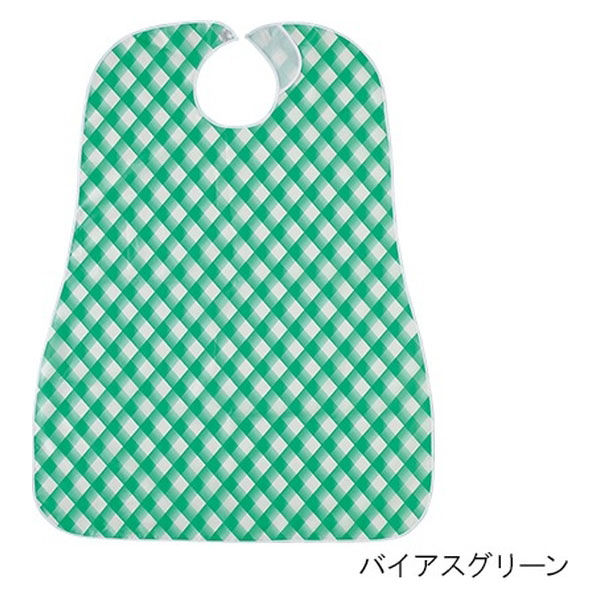 亀屋 防水食事用エプロン 介護用  バイアスピンク 100-22 1個 7-1504-04