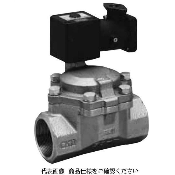 CKD 防爆形 パイロット式2ポート電磁弁(マルチレックスバルブ) AP2 AP21E2-40F-C4T-AC200V 1個（直送品）