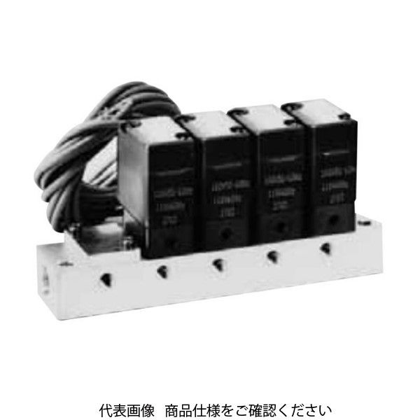 圧縮空気用 直動式2ポート電磁弁 マニホールド(ジャスフィット