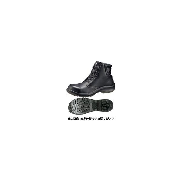 ミドリ安全 JIS規格 安全靴 中編上 ハイカット プレミアムコンフォート PRM220 ブラック 24cm 1510000607 1足（直送品）