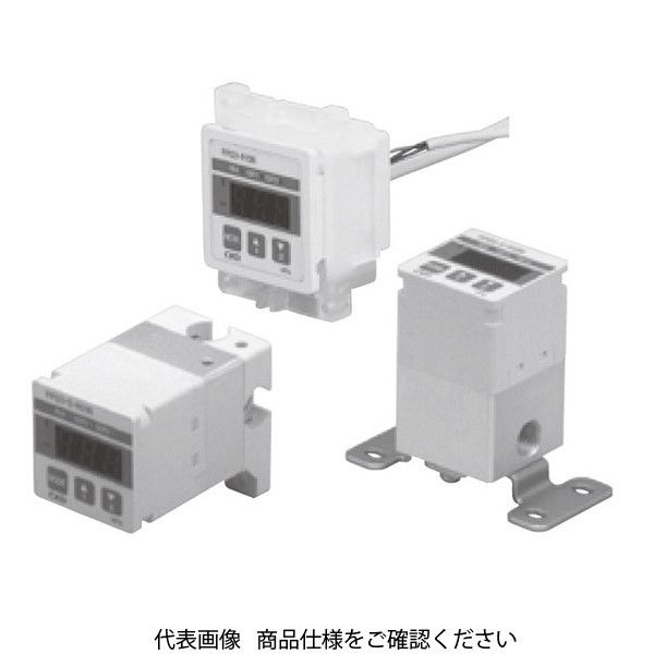 CKD デジタル表示付電子式圧力スイッチ(パレクトプレッシャスイッチ) センサ分離形 PPD3-S-R03NAD-6B 1台（直送品）