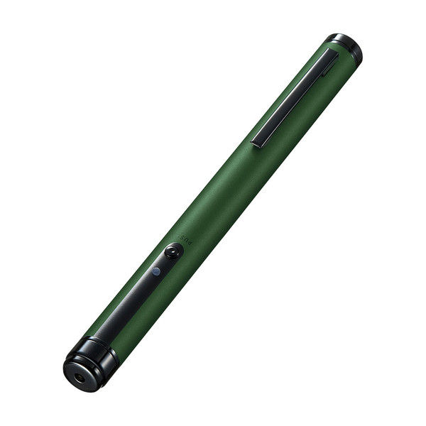 サンワサプライ レーザーポインター LP-GL1013G 緑色レーザー ペン型 単4乾電池×2 連続使用3時間（直送品）