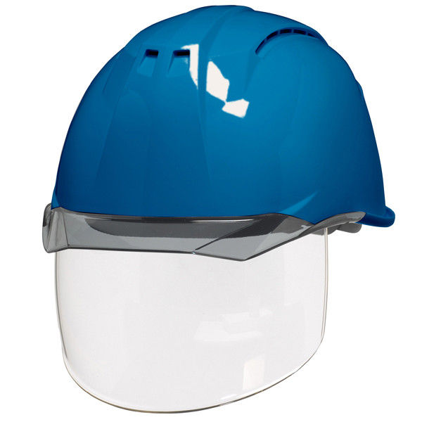 DICプラスチック ABS製ヘルメット AA11EVO-CSW 大型ベンチレーション/ライナー・シールド付/内装HA6 スカイブルー/スモーク 1個（直送品）