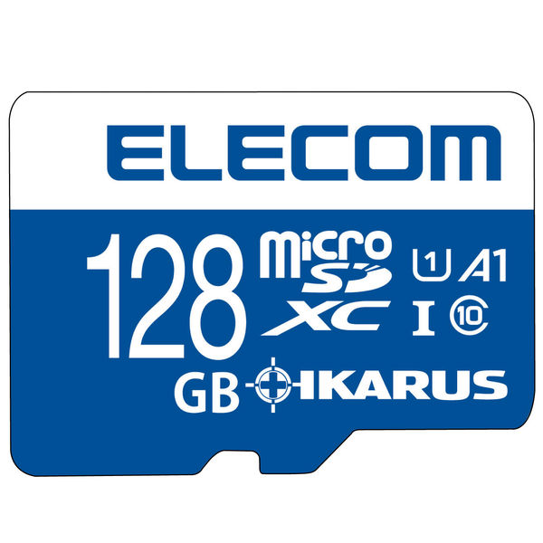 マイクロSD カード 128GB UHS-I U1 SD変換アダプタ付 MF-MS128GU11IKA エレコム 1個