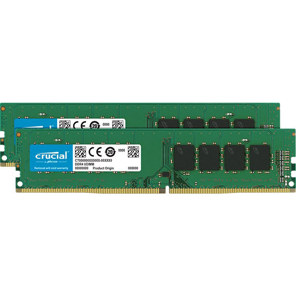 Crucial 16GB Kit (8GBx2) DDR4 2400 MT/s C CT2K8G4DFS824A 1個