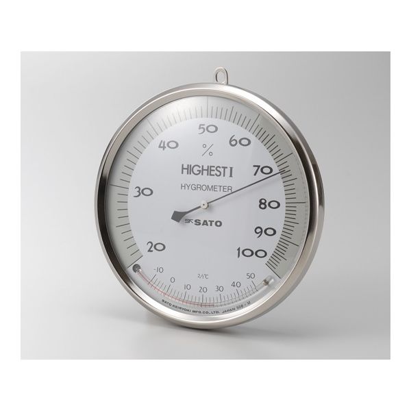 佐藤計量器製作所 ハイエストI型湿度計温度計付 150mm 校正成績書付 61-9438-11 1式（直送品）