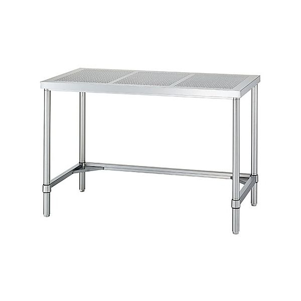 シンコー パンチング作業台 (SUS430・三方枠仕様) 900×600×800 PWT-9060 1台 61-0009-99（直送品）