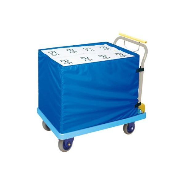 金沢車輌 屋内用ハンドブレーキ付静音収納箱台車 PHB-307EGS 1個 62-1619-63（直送品）