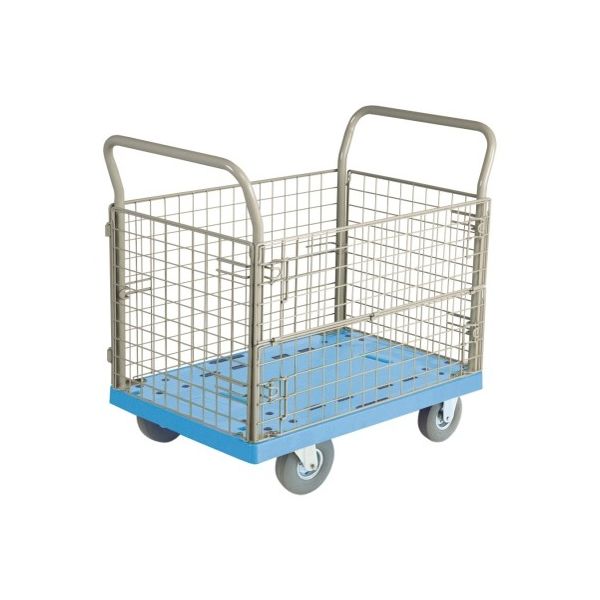 金沢車輌 ノーパンク樹脂台車 (網両面開閉式) 950mm NP-307SL 1個 62-1620-02（直送品）