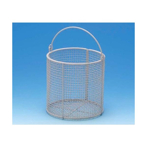 フロン工業 ETFEコーティング丸型洗浄カゴ 150φx150 F-3202-01 1個 61-4387-65（直送品）
