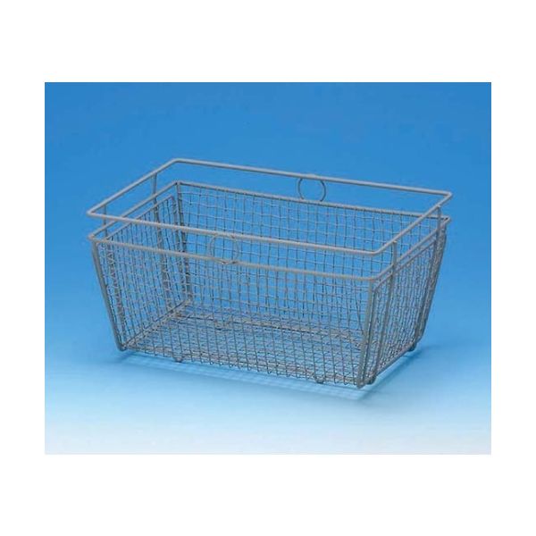 フロン工業 ETFEコーティング角型洗浄カゴ 340x260x160 F-3203-02 1個 61-4387-71（直送品）