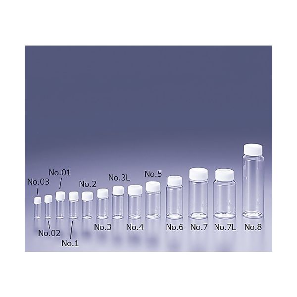 マルエム FSスクリュー管瓶 透明 6.0ml 61-0143-58 1箱(100個)（直送品）