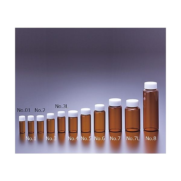 マルエム FCスクリュー管瓶 褐色 50入 30.0ml 61-0144-71 1箱(50個)（直送品）