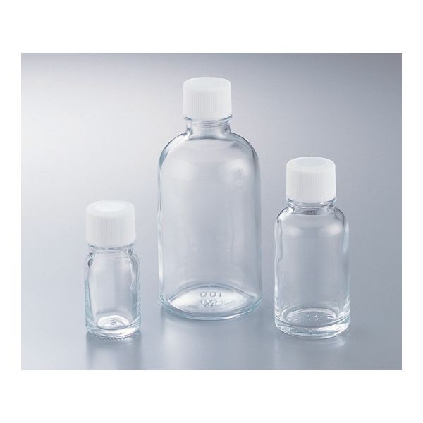 マルエム 細口規格瓶 TKー100 本体のみ 100本 61-0151-58 1箱(100個)（直送品）