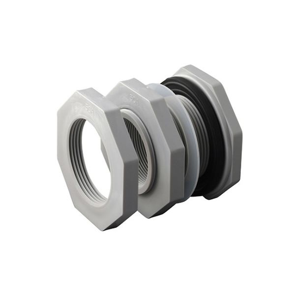 スイコー パイプ接続用フィッティング 2インチ FKMパッキン FI(PE)50A-FKM 1個 61-0470-26（直送品）