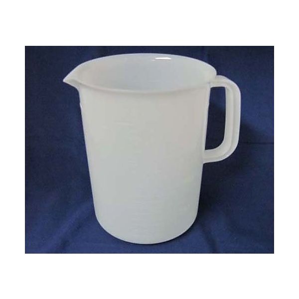 日本メデカルサイエンス PE手付ビーカー 2000mL(Ralic) M4-452-04 1個 61-3518-87（直送品）