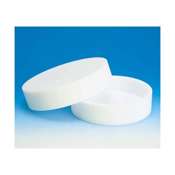 フロン工業 PTFE浅型シャーレフタ付 100φ×25H F-1080-01 1個 61-4377-21（直送品）