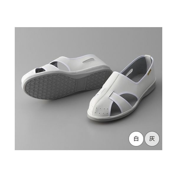 ガードナー 静電サンダル踵有29.0白 625-31011W290 1足 61-0076-19（直送品）